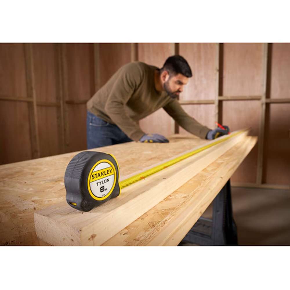 Flessometro Tylon 8m con blocco Stanley 30-657