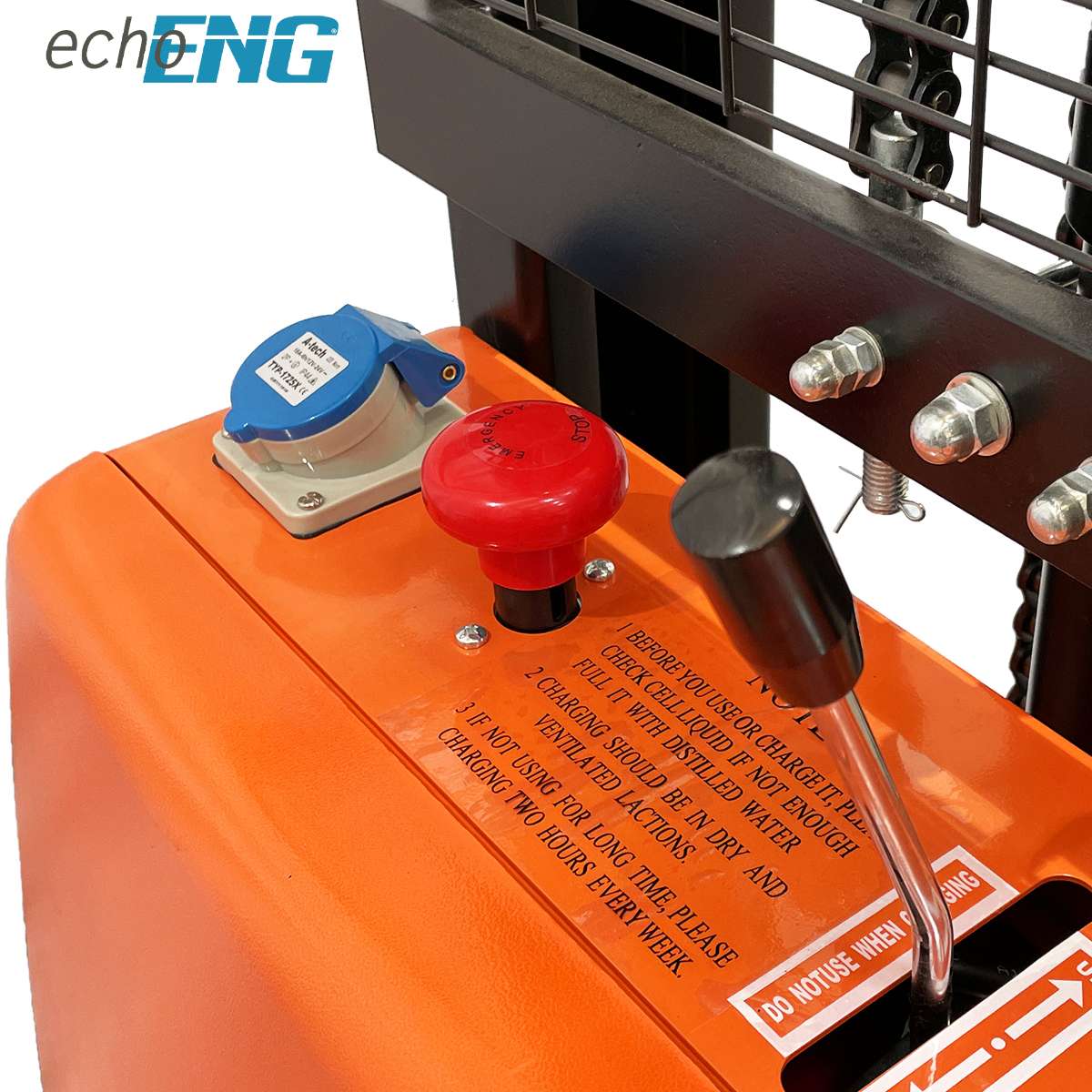 Carrello sollevatore semi elettrico a trazione manuale H.3m echoENG MA SL ES30E