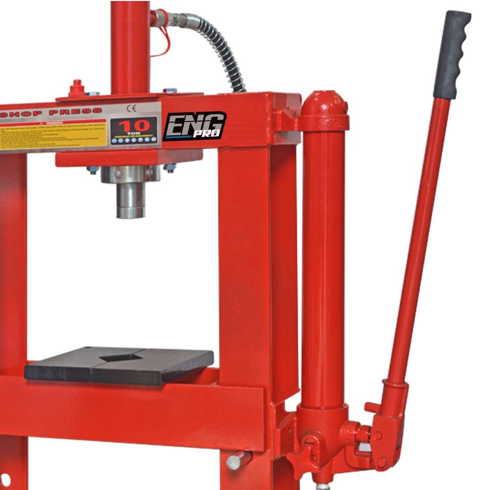 Pressa idraulica manuale 10000 kg 10 t con manometro - ENG PRO MA PE PE10