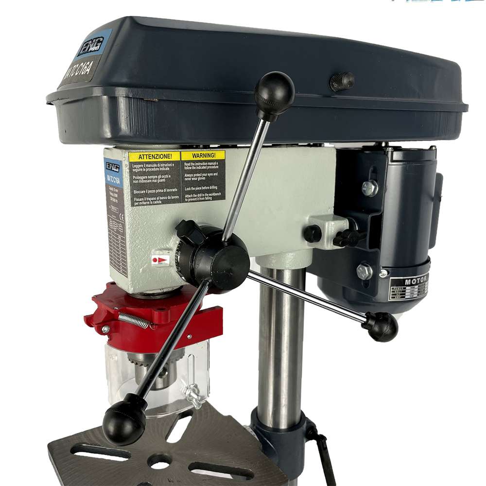 Trapano da banco a colonna con trasmissione a cinghia 16mm ENG PRO MA TC C16A
