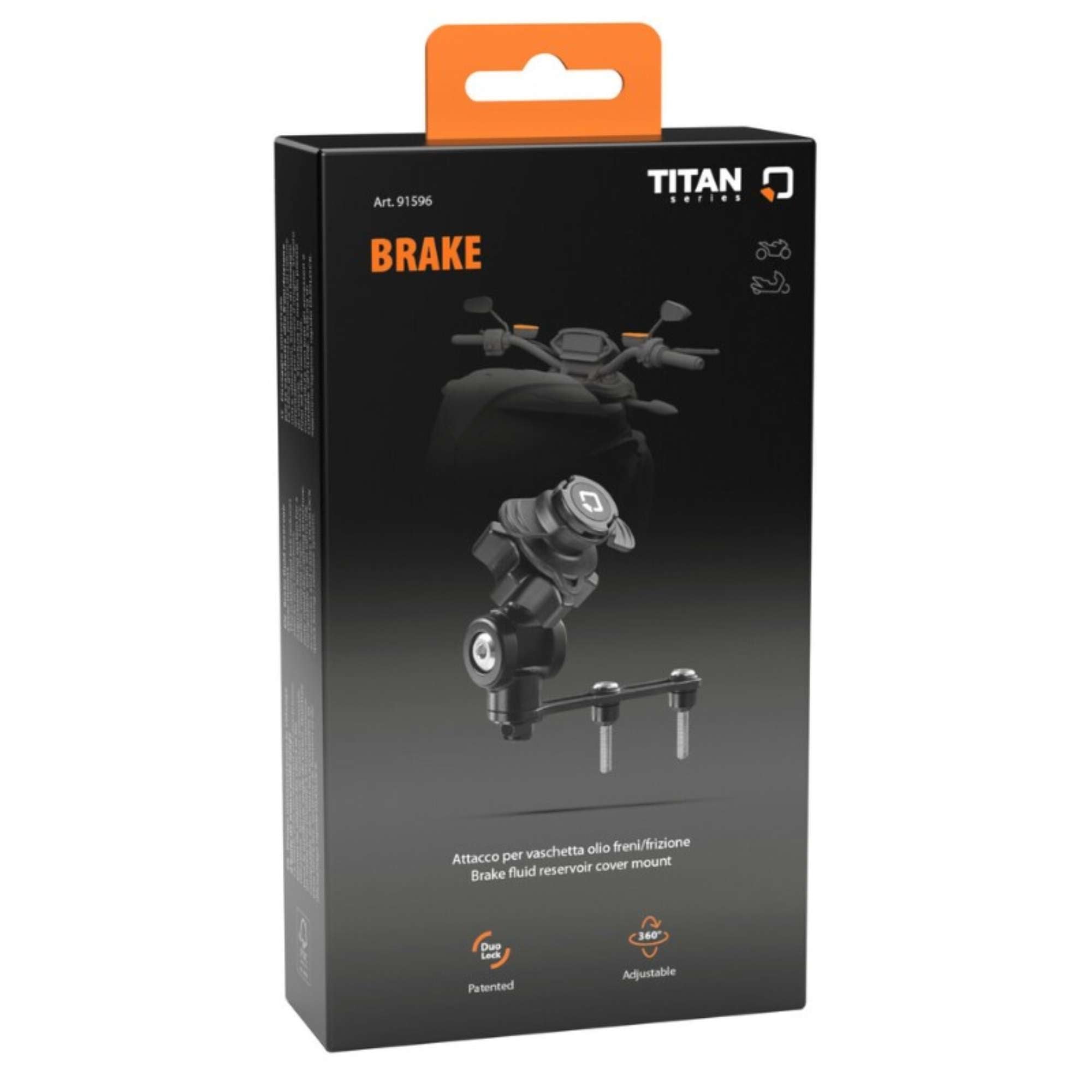 Titan Brake, supporto con attacco per vaschetta olio freni/frizione per moto - Lampa