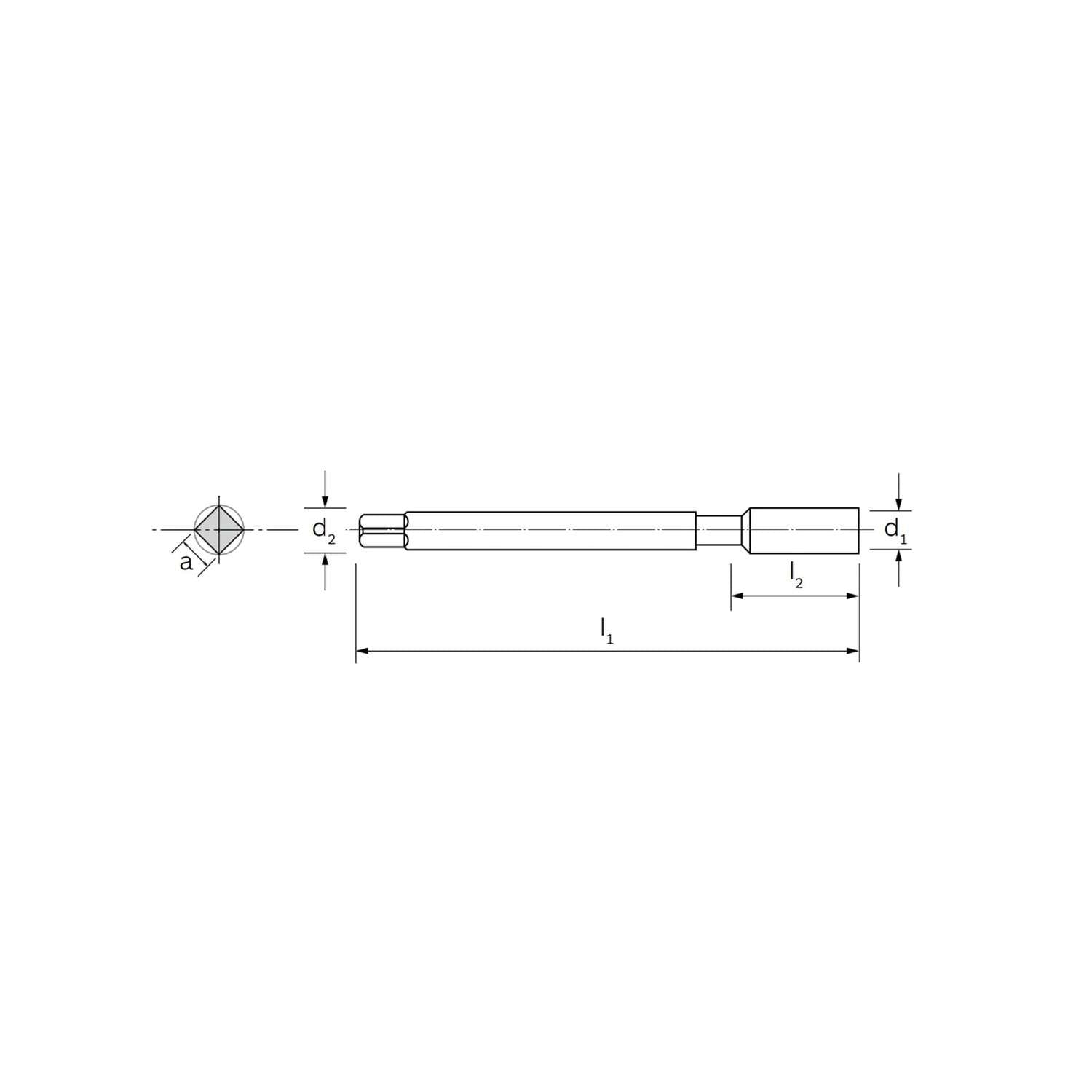 Maschio a macchina specifico per materiali pastosi DIN 376 12 - ILIX