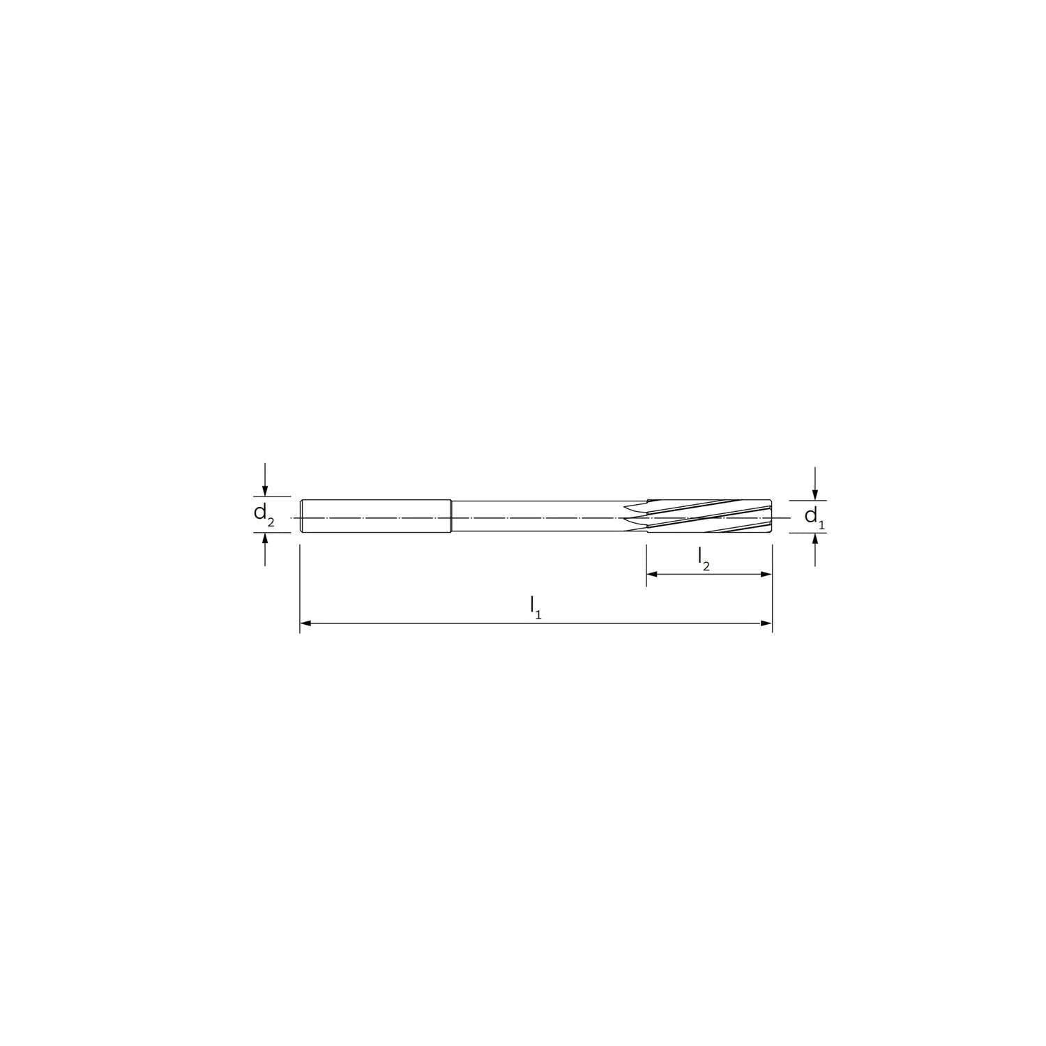 Alesatore a macchina corto DIN 8089 in HSS-CO 1,5 - ILIX HSS-Co