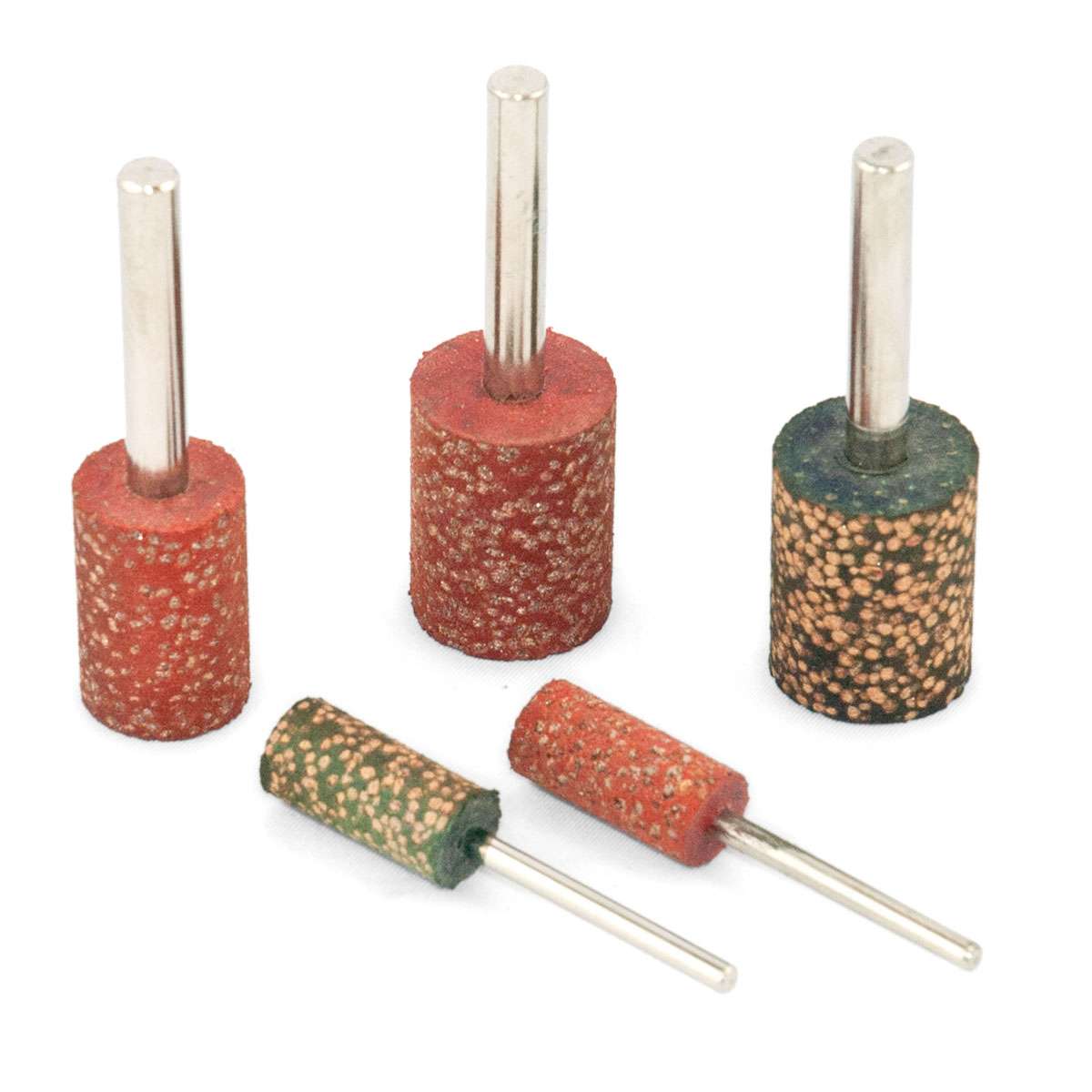Mola in gomma con sfere abrasive per lucidare D.10x20xG.6 Gr.(80-120) - 100 pz