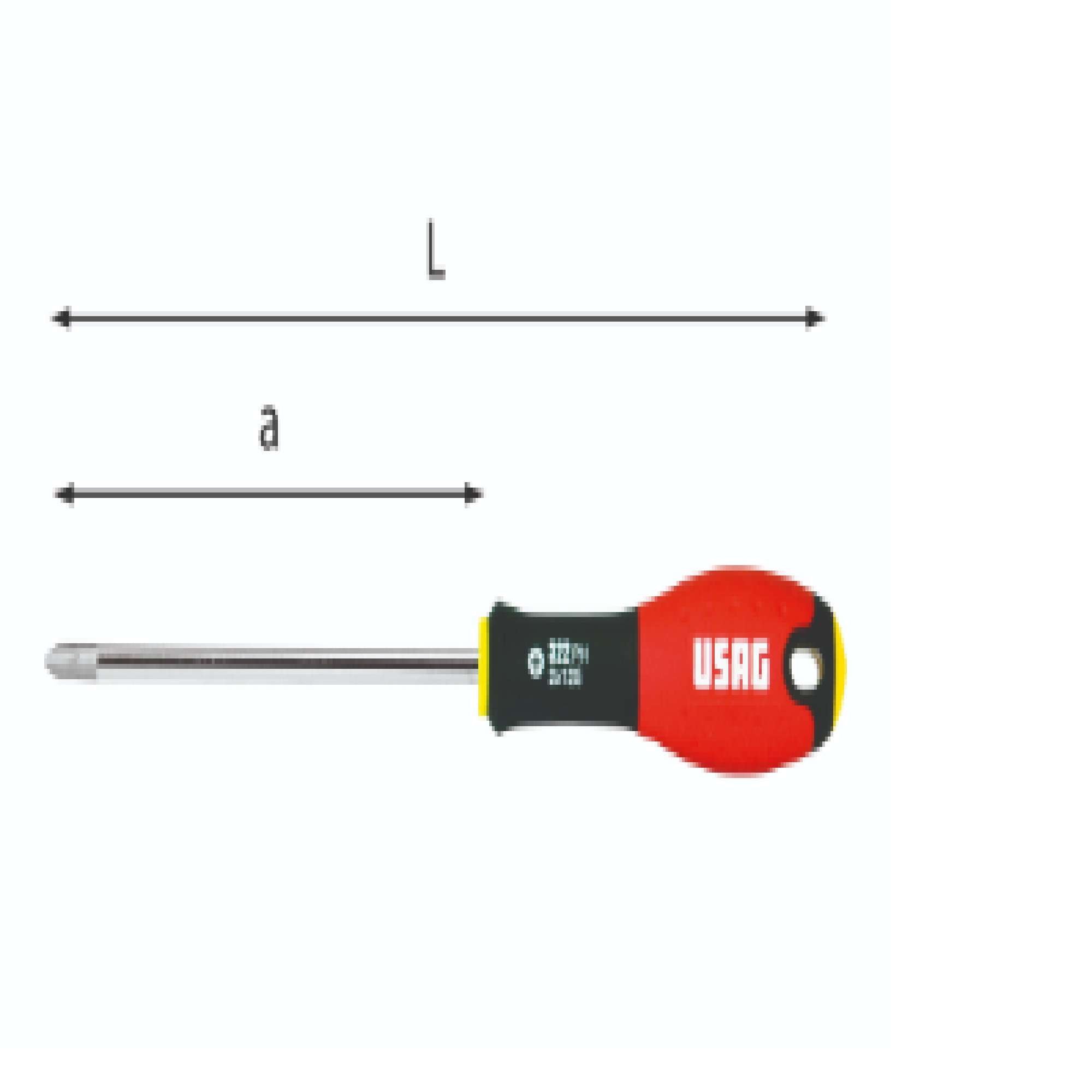 Giravite per viti con impronta a croce Phillips PH 3 x 150 - Usag 322 PH