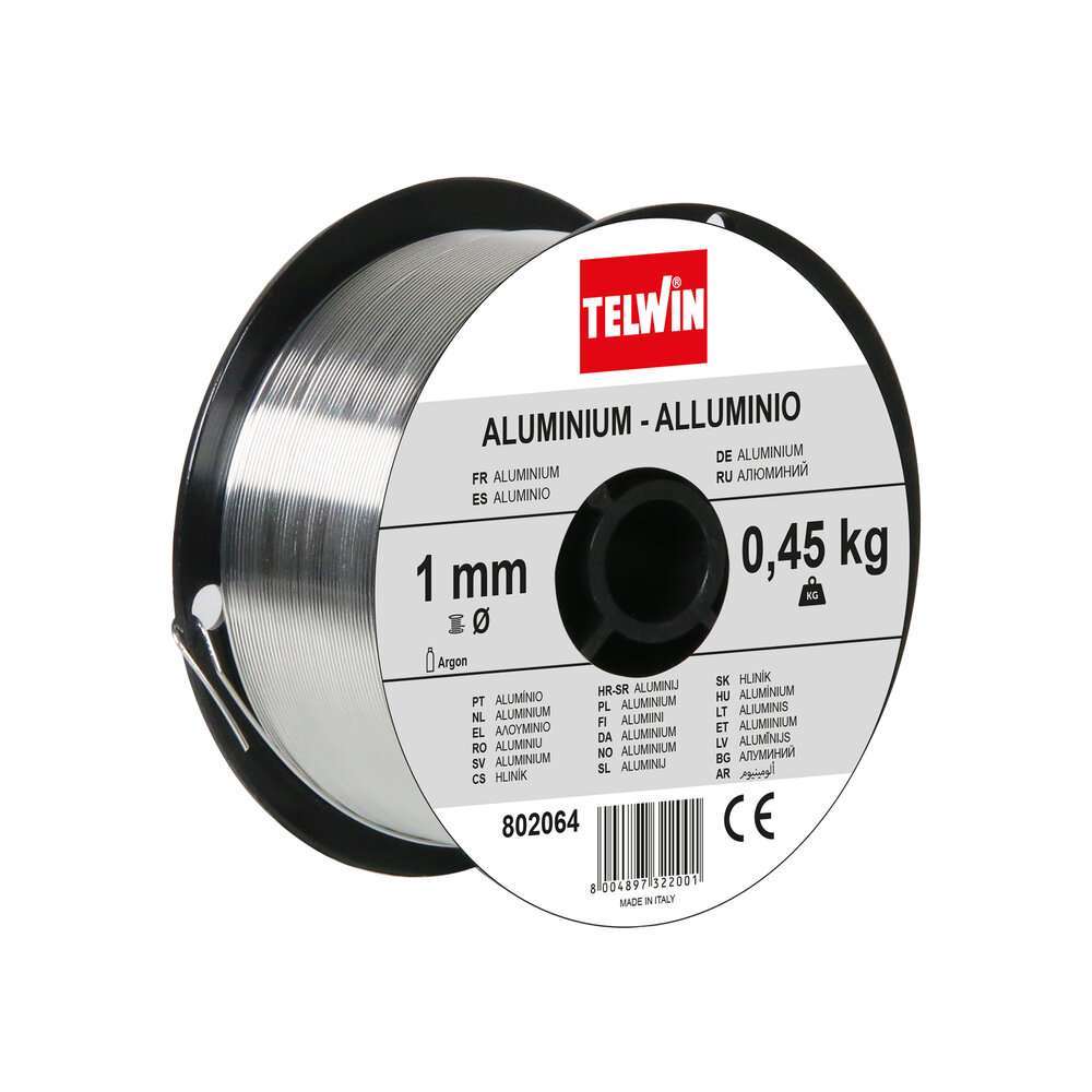 Bobina Filo alluminio 0,8-1 mm da 0,45kg - Telwin