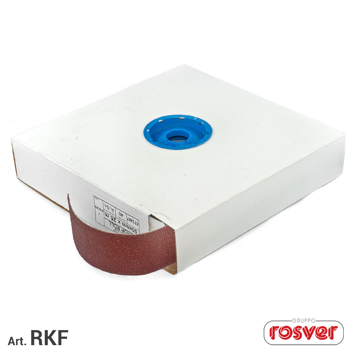 Rotolo in scatola di tela resinata Flessibile RKF H.115x25m Rosver - Conf.1pz