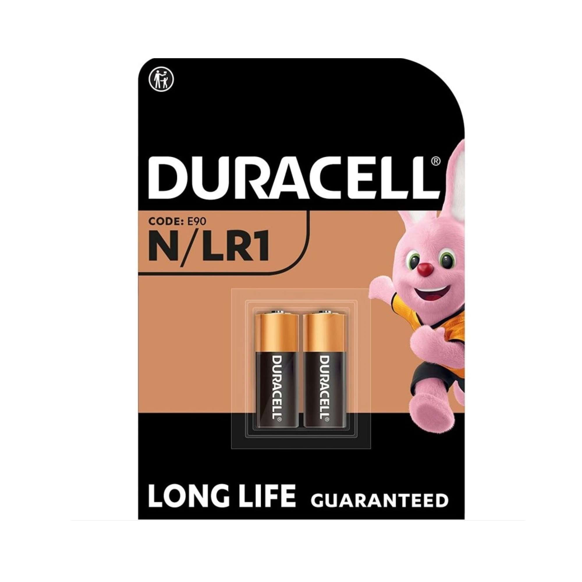 Batterie Alcaline 1,5V, blister con 2 pile - DURACELL N / LR1 DU26