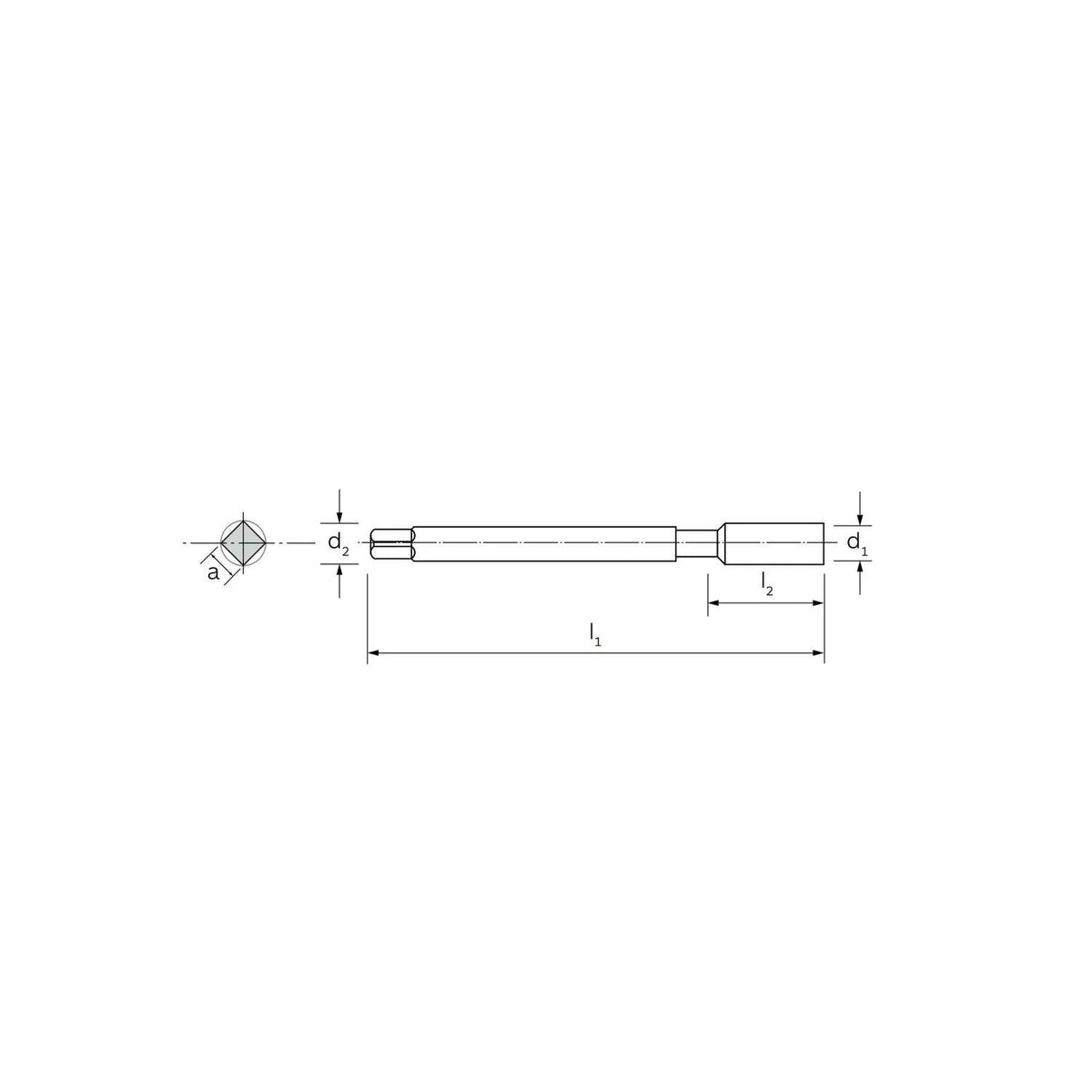 Maschio a macchina corto specifico per materiali pastosi DIN 352 4 - ILIX