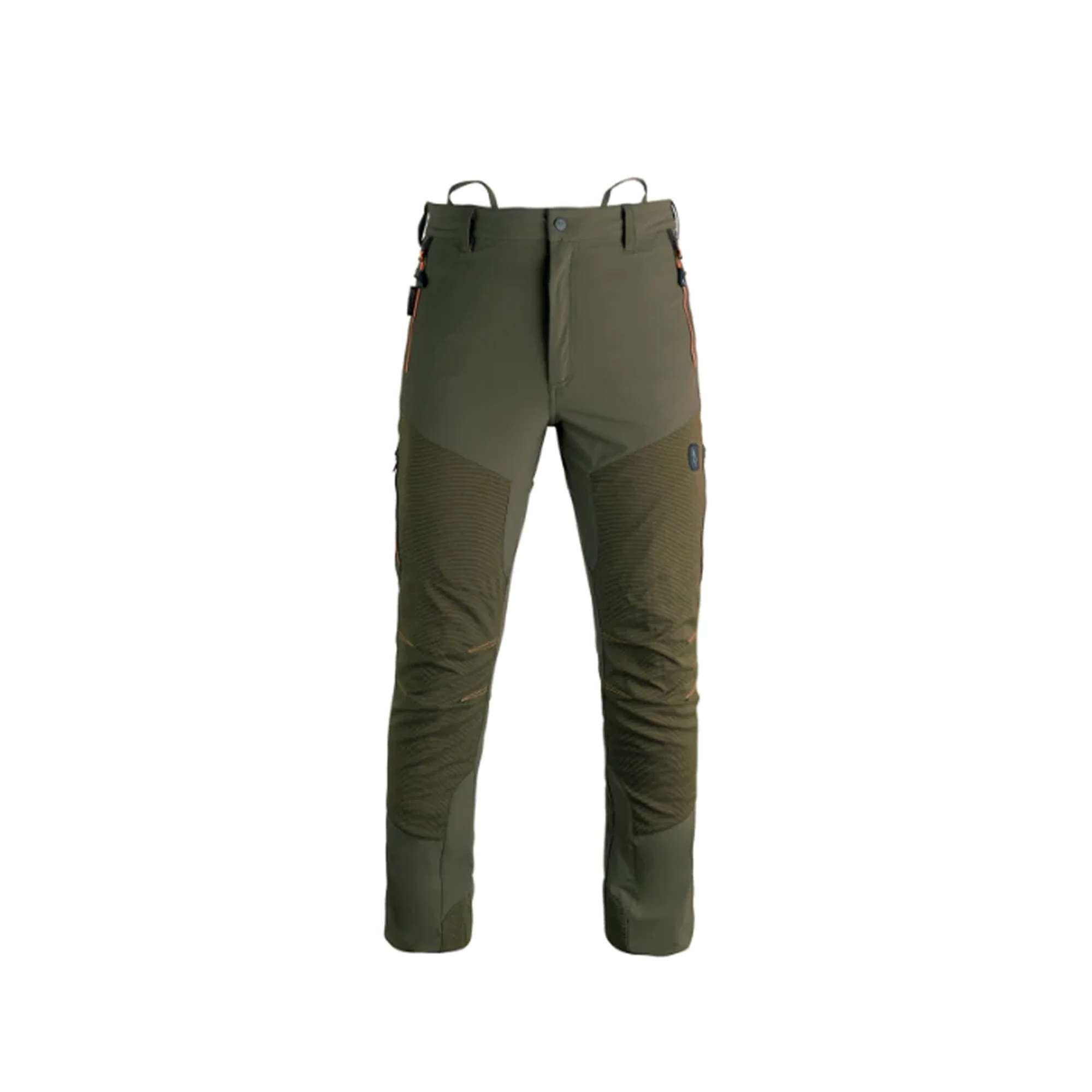 Pantaloni da lavoro, tessuto elasticizzato e water repellent, Verde - Kapriol