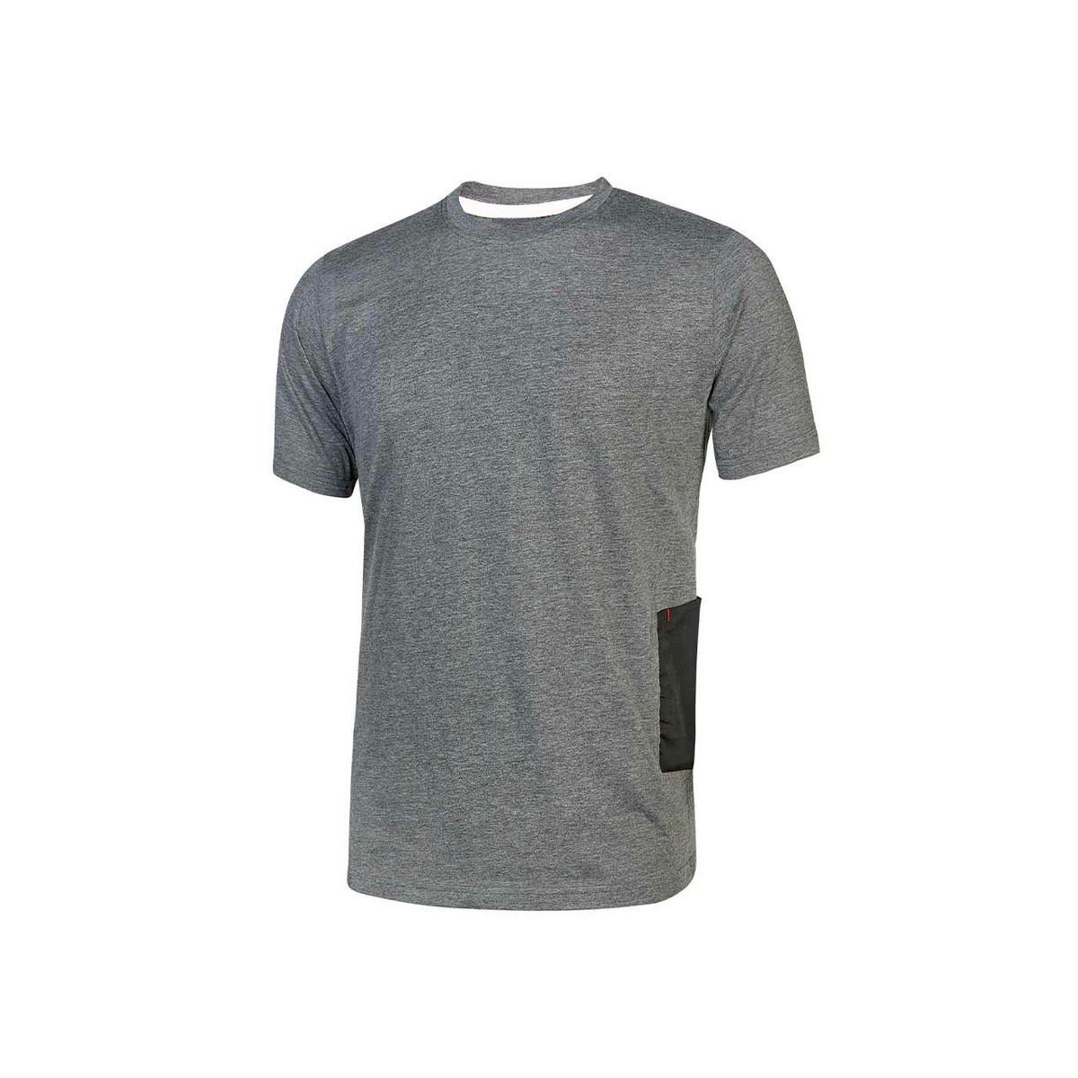 T-Shirt manica corta di poly. para-sudore Grey Meteorite - U power