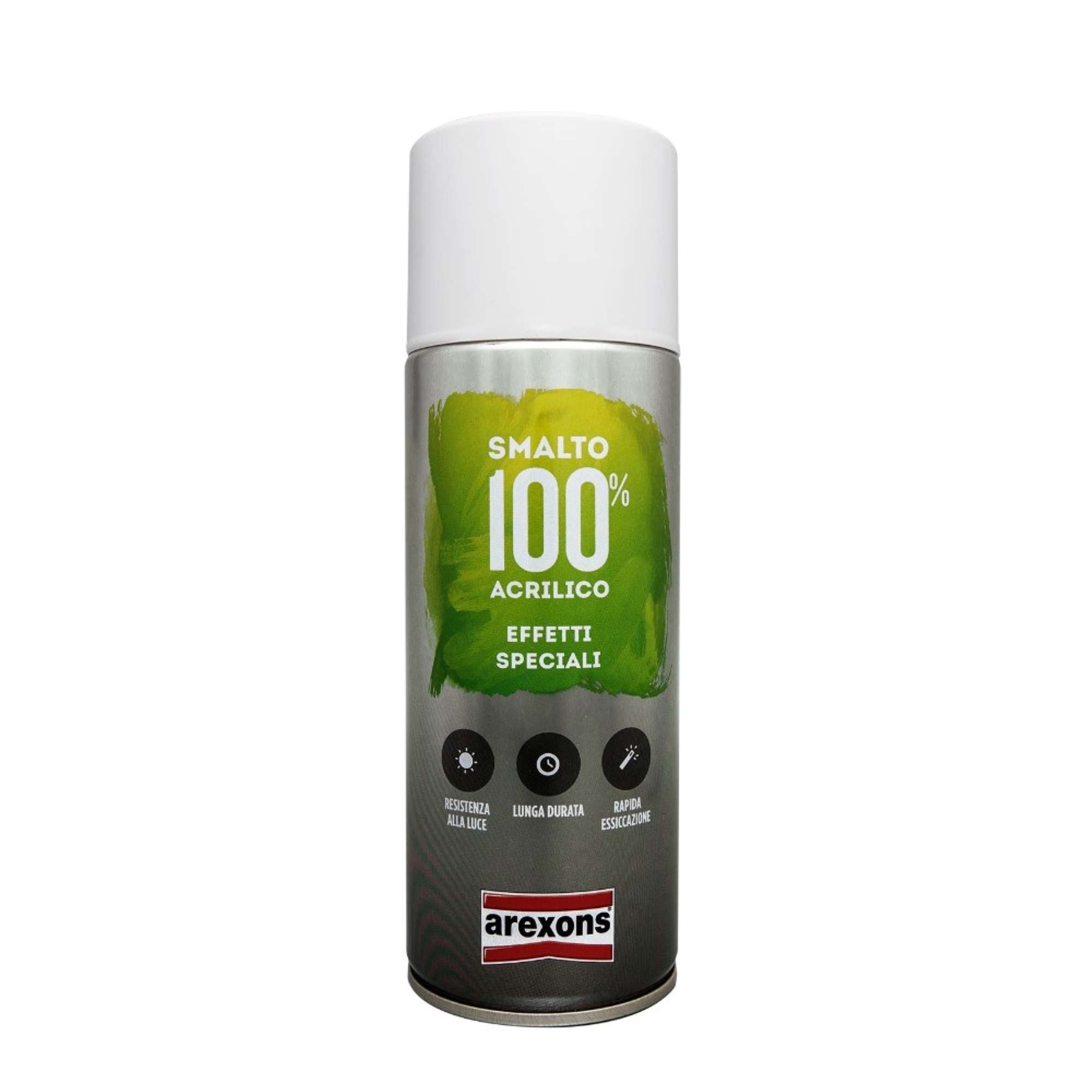 Smalto spray 100% acrilico effetti speciali argento 400ml - Arexons 3673