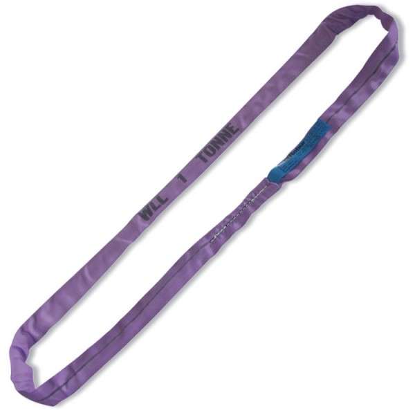 Brache 1m per sollevamento 1t nastro ad anello continuo, viola in poliestere 8170 1-T1