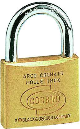 Lucchetto standard piccolo in ottone CORBIN ASSA ABLOY - 2 chiavi - PL110