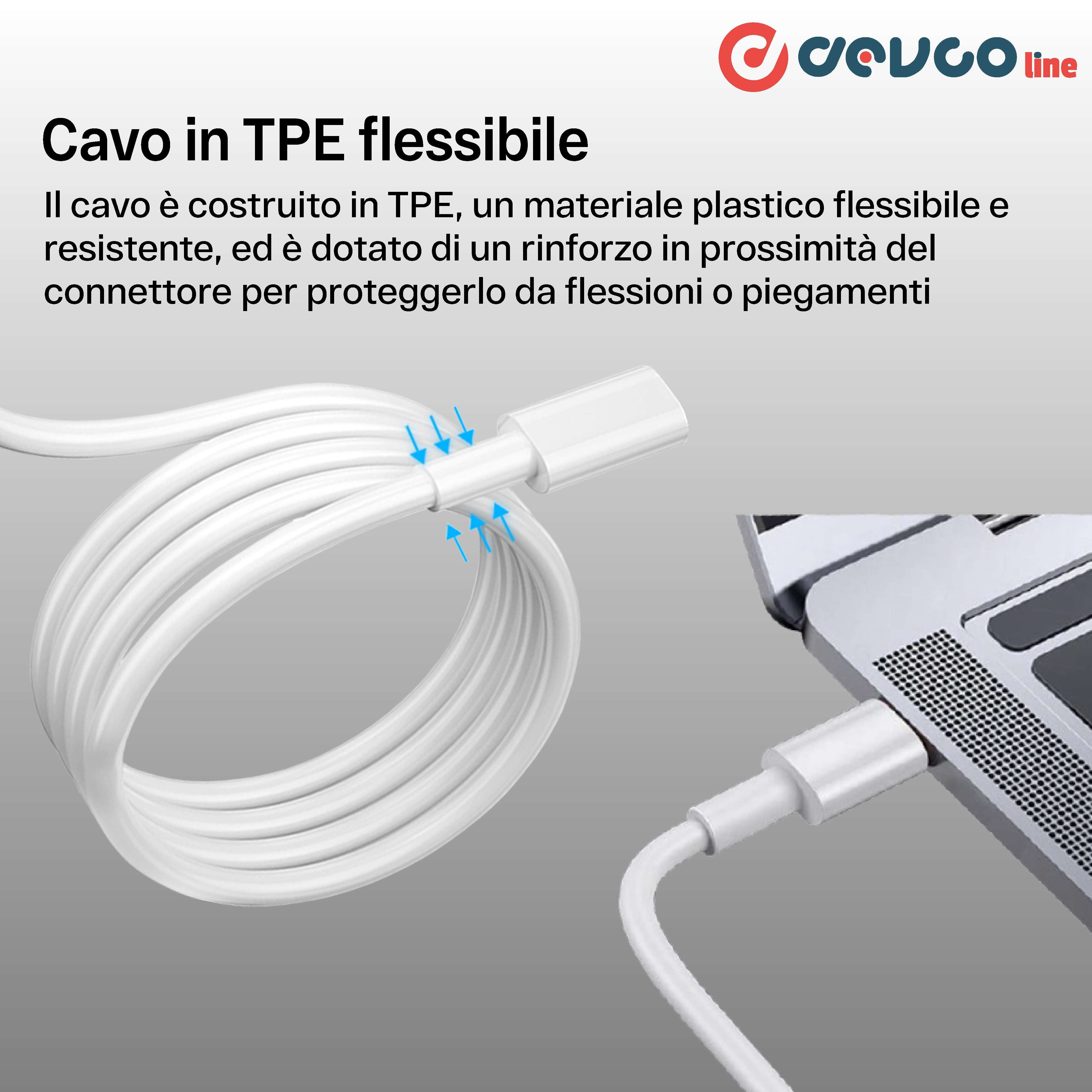 Cavo USB due connettori USB-C 2 metri - DEVCOline  AT CR 2TC2