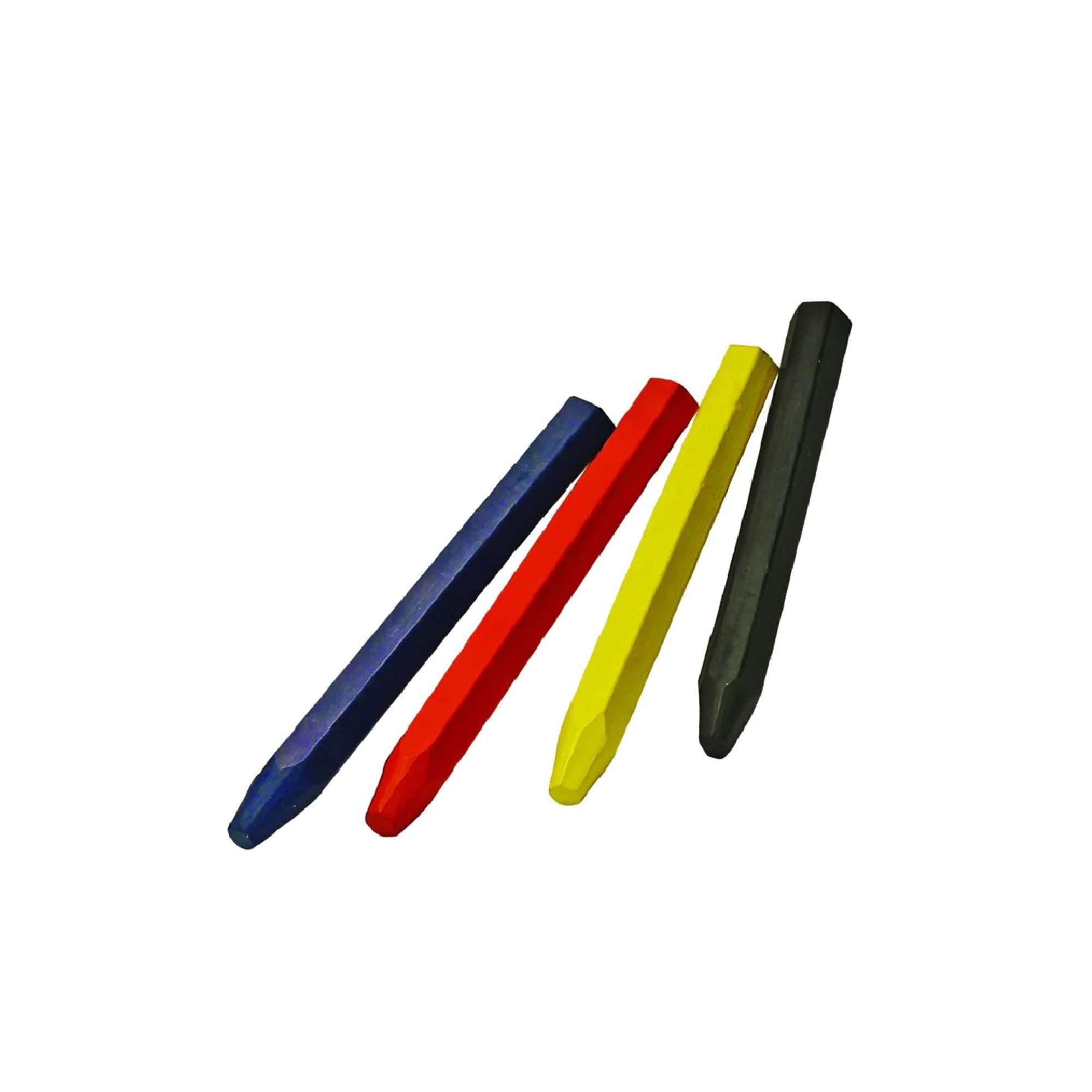 Pastelli industriali esagonali rossi, blu, gialli conf. 12pz - Metrica