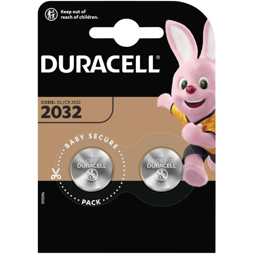 2 Batterie Duracell 3V al litio. batteria ad alta potenza tipo bottone - CR2032