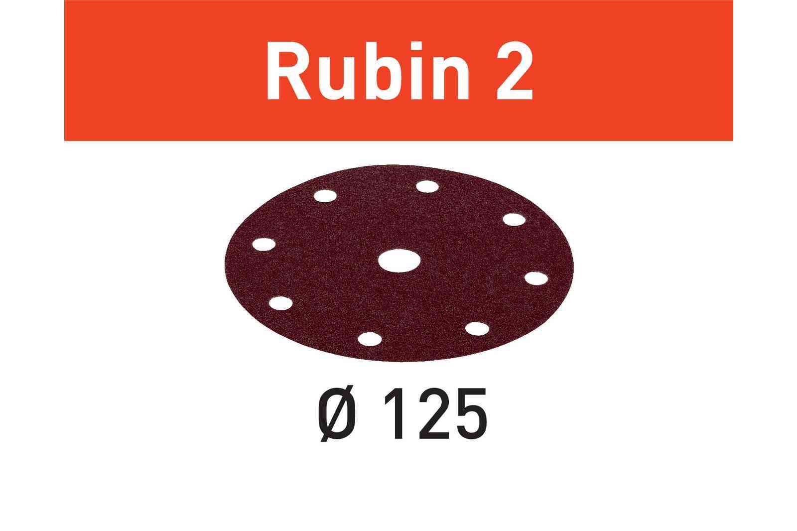 Disco abrasivo Rubin 2 STF D125/8 P150 RU2/50 - Festool 499098