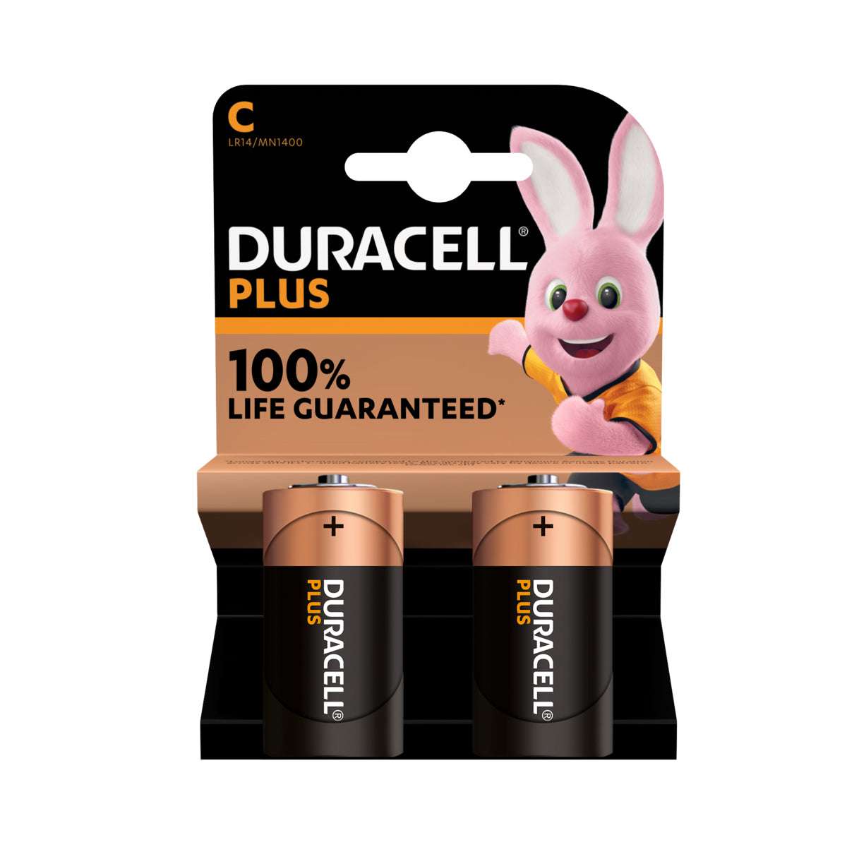 Batteria Duracell Plus C Alcalina 1.5V confezione da 2 batterie - LR14/MN1400