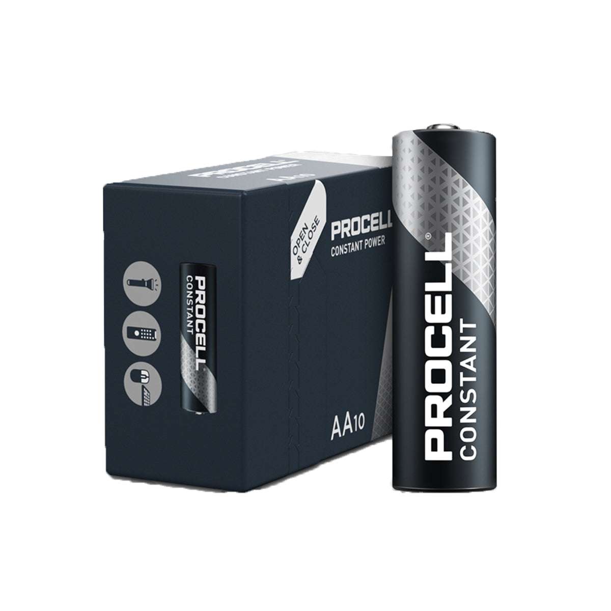 Batterie Alcaline professionali Constant Power AA 1.5V in pacco da 10 - Procell
