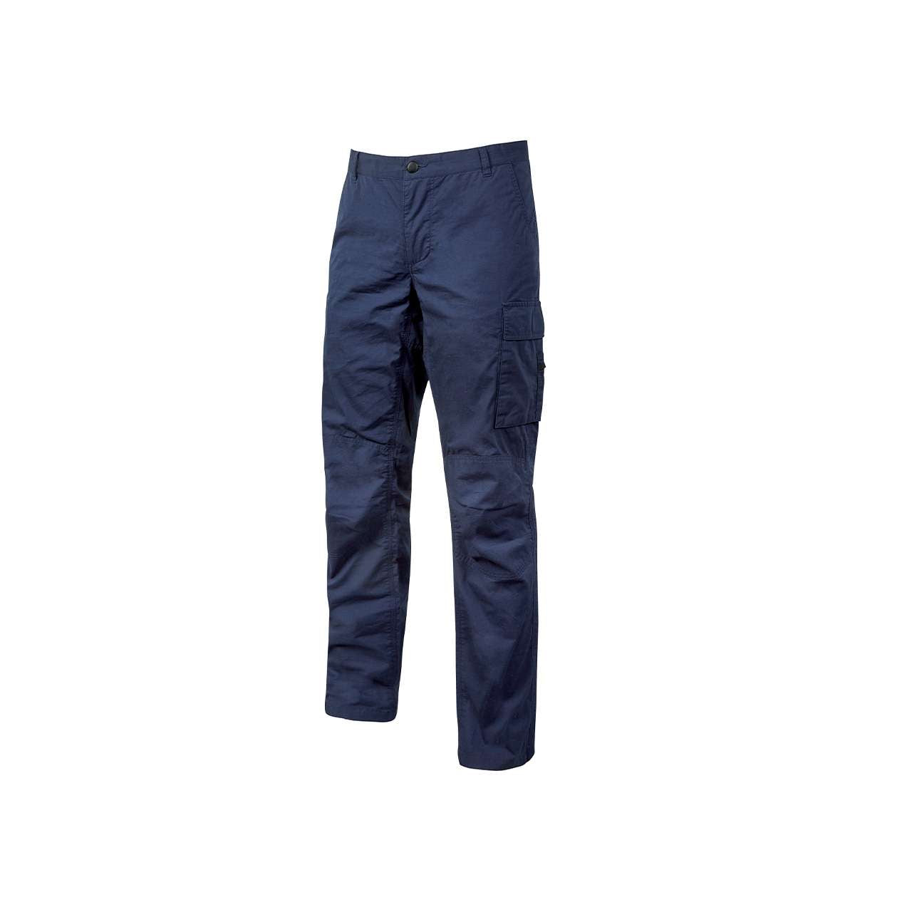 Ocean, Pantalone da lavoro in cotone elasticizzato blu (tg.L-XL) - U-Power