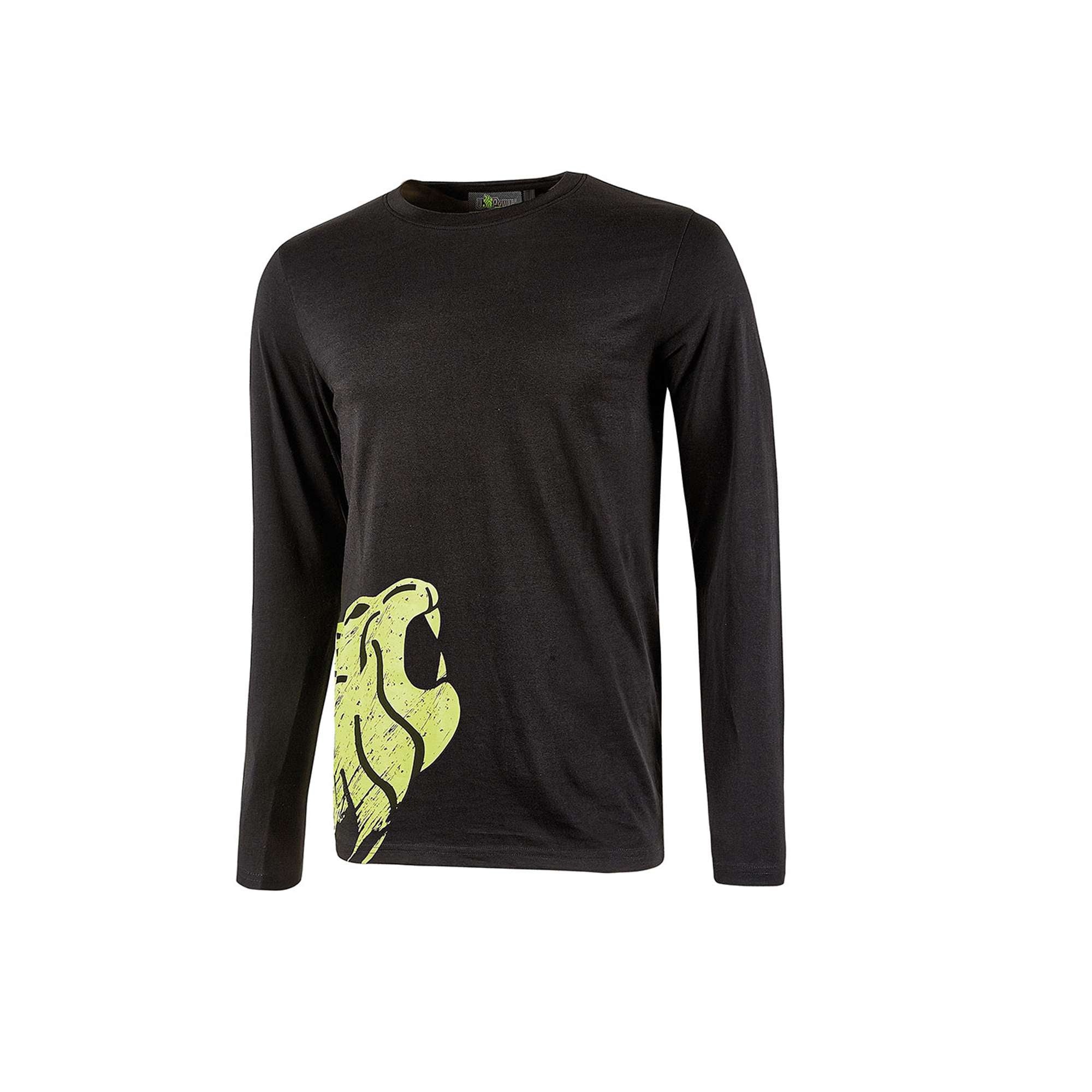 T-Shirt manica lunga in 100% cotone vestibilità slim-fit - U-Power Alien Grey XL